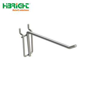 Heavy Duty Metal Display <b>Shelf</b> Hooks <b>Chrome</b> Finished Slatwall/Pegboard Hooks for Retail Store Merchandising - Product Image 3
