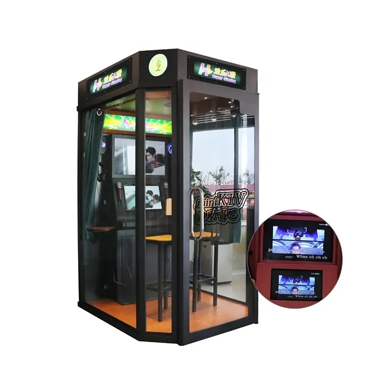 Kapalı şarkı kral oyun makinesi jetonlu elektronik Jukebox Karaoke sistemi makinesi Mini Ktv/Karaoke kabini/Jukebox satış