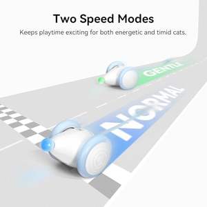 Para Cheerble Interativo Recarregável Indoor Pet Toy Blue <span class=keywords><strong>Cat</strong></span> Wicked Mouse Automático Em Movimento Kitten Toy Cauda Feito Plástico Durável - Product Image 4