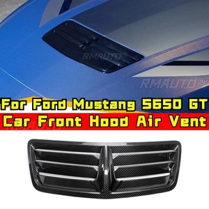 Marco Decorativo de Fibra de Carbono Real para la Entrada de Aire Delantera del Coche, Accesorios para Ford Mustang S650 GT Splitter - Product Image 1