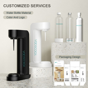Máquina de Agua Carbonatada de 1L, de Sobremesa, Grado Comercial, Plástico Rectangular, Negro, Blanco, Plateado, Marfil, Verde Oliva - Product Image 4