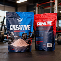 Sachets individuels refermables en PE pour poudre nutritionnelle, mini-sachets en aluminium à fermeture éclair pour échantillons de boissons et suppléments sportifs