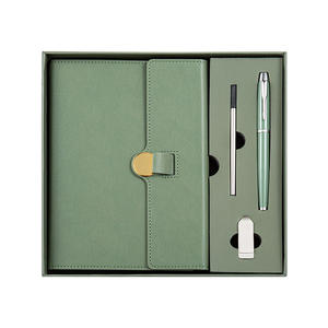 Coffret Cadeau Carnet d'Affaires Tui en Cuir, Reliure Sans Fil, Papier Daolin 80g, Personnalisable, Produit de Bureau Promotionnel - Product Image 4