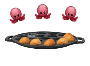 Чугунная форма для выпечки вафель, тараканьи и пофертсей на 19 ячеек - Product Image 2