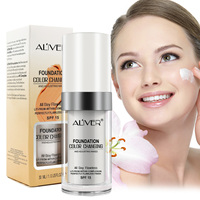 Liquide de fond de teint pour le visage, marque privée, couverture complète, imperméable, spf 15