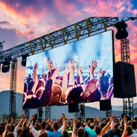 Nouveau prix promotionnel Écrans LED de location pour événements intérieurs 500*1000mm Luminosité 800CD Garantie 3 ans CMS Cloud-Based RDM