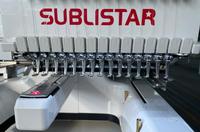 SUBLISTAR EM-1500 Nouvelle machine à broder manuelle plate pour la maison, 15 aiguilles, 1200 tr/min, haute efficacité pour les casquettes et les t-shirts