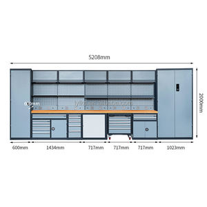 록쉘 산업용 공구 캐비닛 차고 작업대 캐비닛 작업장 공구 캐비닛 모듈형 차고 보관함 워크츠렁크 - Product Image 1