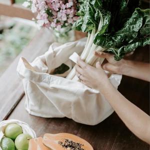 Sacola de Compras de Algodão Natural com <span class=keywords><strong>6</strong></span> Bolsos Internos e Logo Personalizado, Abertura Superior - Product Image 4