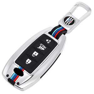 Funda Protectora <span class=keywords><strong>para</strong></span> Llaves <span class=keywords><strong>de</strong></span> Coche <span class=keywords><strong>de</strong></span> Aleación <span class=keywords><strong>de</strong></span> Zinc y Gel <span class=keywords><strong>de</strong></span> Sílice <span class=keywords><strong>para</strong></span> INFINITI QX56 ESQ QX50 Q50 QX60 Q50L, Llaveros, Bolsas y Accesorios - Product Image 1