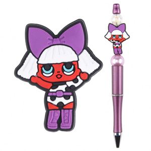 Cuentas de <span class=keywords><strong>Perlas</strong></span> Flocadas Kawaii para Niños, Cuentas Sueltas para Hacer Joyería, Cuentas Redondas de PVC para Manualidades - Product Image 1
