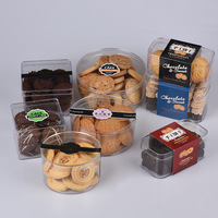 Scatole Trasparenti in Plastica PS Rotonde e Rettangolari Personalizzate per Confezionamento di Dolci e Torte, Vendita Calda