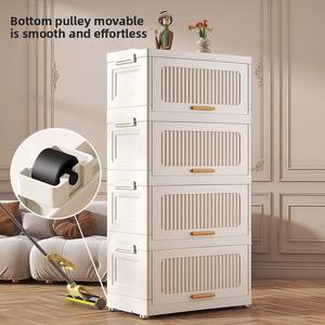 NFS سرير متعدد الطبقات PP منظم بلاستيكي لغرفة النوم وغرفة المعيشة خزانة تخزين وجبات خفيفة سميكة - Product Image 4