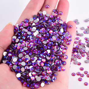 BOBOHOO gros verre Flatback strass SS6-SS30 mélangé couleurs spéciales Flatback pierres de cristal pour la conception de bricolage - Product Image 2