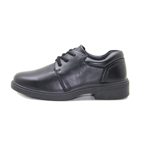 Zapatos de cuero negros para niños, calzado escolar cómodo, barato, venta al por mayor - Product Image 2