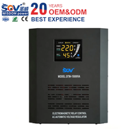 Stabilisateur de tension DTM-15KVA 45V-280V avec écran intelligent, monophasé, type relais, commande de servomoteur, haute efficacité