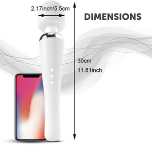 ไวเบรเตอร์แบบชาร์จไฟได้ของเล่นทางเพศสำหรับผู้ใหญ่เครื่องสั่นมหัศจรรย์แบบชาร์จไฟได้20ฟังก์ชั่น - Product Image 3