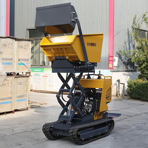 Venda quente 1 Ton Motor Diesel Mini Carregador 500kg 1Ton Pequeno Caminhão Hidráulico <span class=keywords><strong>Dumper</strong></span> Crawler Movimento Mini Track <span class=keywords><strong>Dumper</strong></span> Uso do site