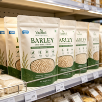 Sacs d'emballage personnalisés pour farine avec fermeture éclair et trou de suspension, qualité alimentaire, pochettes verticales pour l'emballage de céréales, blé et poudre, 1kg, 2kg, 5kg