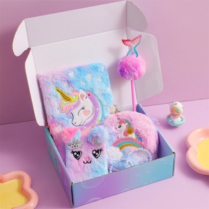 Juguetes de Peluche, Regalo de Cumpleaños para Niñas Pequeñas, Cuaderno de Peluche con Cola de Sirena de Dibujos Animados, Set de Regalo con Diario con Candado, Regalo para el Comienzo de la Temporada Escolar - Product Image 5