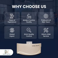 Station de réception professionnelle incurvée pour boutiques et espaces de coworking avec accessoires modulaires supplémentaires