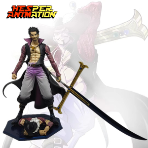 HESPER 23cm Figurine de collection <span class=keywords><strong>Dracule</strong></span> <span class=keywords><strong>Mihawk</strong></span> avec 2 têtes, modèle de poupée PVC, figurine d'anime, jouets - Product Image 1