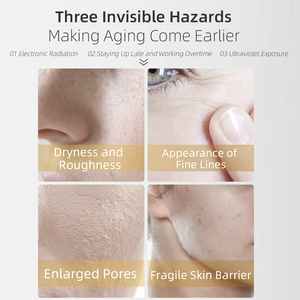 Fullerene bubuk liofilisasi pembersih wajah, Anti Penuaan perawatan kulit mengencangkan warna pori mengurangi garis halus mengurangi Pelembab - Product Image 3