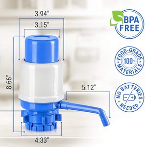 Bomba de Agua Manual para Botellas, Dispensador de Agua Portátil para el Hogar, Bomba de Agua Manual a Presión - Product Image 2