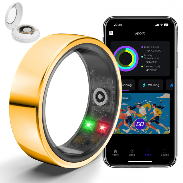 Smart Ring Manufacture Health Monitoring Risk Assessment Smart Fitness Ring for IOS/Android Wearable Health Monitoring Devices