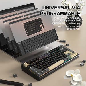 Nuevo Teclado Mecánico para Juegos ATTACK SHARK <span class=keywords><strong>X75</strong></span>-QMK Tri-Mode - Carcasa de Aleación de Aluminio CNC, Iluminación RGB Personalizable, Montaje Gasket - Product Image 4