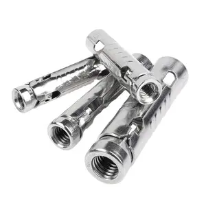 201 304 stainless steel fish scale tube three-piece one-piece internal expansion bolt m6 m8 m10 m12 expansion tube