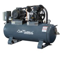 Compresseur d'air alternatif industriel fixe Air Tarshal, lubrifié à l'huile, refroidi par air, alimenté en courant alternatif, système de pompage