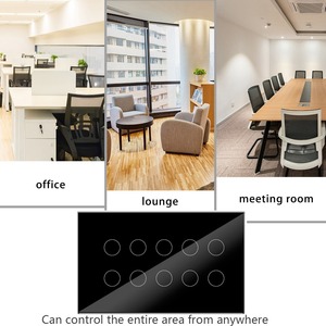 147Mm 4/5/6/<span class=keywords><strong>8</strong></span>/10-Gang Cho Wifi Thông Minh Chuyển Đổi Cuộc Sống Thông Minh Ứng Dụng Abs Chất Liệu 10A Hỗ Trợ Không Sống Dây Power-Off Bộ Nhớ Nút - Product Image 4