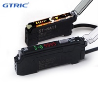 GTRIC Banner Digitaler Faseroptik-Sensor Kopf Erfassungsbreite 70MM Matrix Diffus Reflektierender Faserverstärker Optischer Sensor