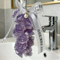 Nouveau Savon Artisanal Entier en Forme de Rose pour le Bain et le Lavage des Mains, Parfum Longue Durée, Forme Fruitée, Coffret Cadeau Transfrontalier