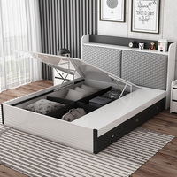 Ensemble de meubles de chambre à coucher, luxueux et moderne, création de designer, lit double