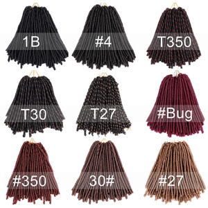Thẳng Faux Locs <span class=keywords><strong>Crochet</strong></span> <span class=keywords><strong>Twist</strong></span> Tóc Bện Tổng Hợp Phần Mở Rộng Tóc Giả Locs Bện Tóc Afro Kinky Mềm <span class=keywords><strong>Dread</strong></span> Dreadlocks - Product Image 5