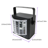 Projecteur laser stroboscopique 3-en-1 Wuzstar avec télécommande à activation sonore pour fêtes, clubs, karaoké, anniversaires et fêtes