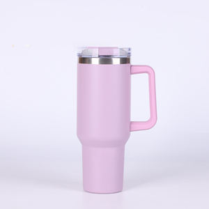 Wholesale Custom Bulk <strong>40</strong> <strong>Oz</strong> Insulating Drink Stainless Doubles Wall Steel Tumbler Travel Mug Hot and Cold With Straw Handle - Product Image 3