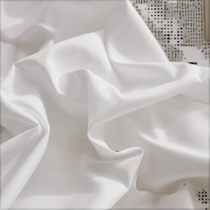 Vải cotton pha poly 50/50, 200TC, màu trắng, chất liệu percale, dùng cho bộ đồ giường khách sạn, bán sỉ, đóng cuộn - Product Image 2