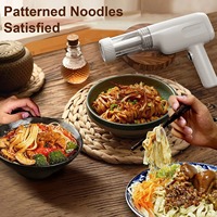 Machine à nouilles manuelle à succès, machine à pâtes intelligente rechargeable avec 6 moules, outils à pâtes faciles à utiliser