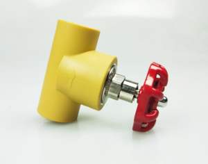 صمام كروي مقاوم للتسرب ودرجات الحرارة العالية لأنابيب المياه الساخنة والباردة المصنوعة من البولي بروبيلين - Product Image 4