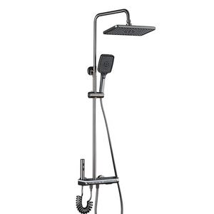 Soffioni <span class=keywords><strong>doccia</strong></span> lavorate <span class=keywords><strong>in</strong></span> ottone bagno Display digitale rubinetti da bagno caldo e freddo cielo stellato bianco <span class=keywords><strong>doccia</strong></span> Set - Product Image 2