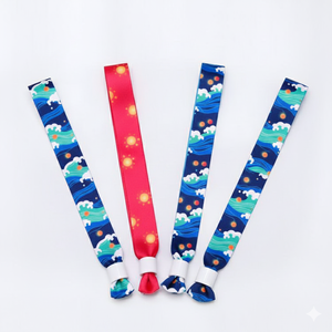 سوار مطبوع بتقنية النقل الحراري بتصميم بحري مخصص وصديق للبيئة من البوليستر للفعاليات الترويجية وحفلات الزفاف والجري - Product Image 3