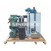 Machine à glaçons en flocons d'eau de mer SINDEICE, vente d'usine, 3 tonnes, machine à glaçons commerciale à eau salée, compresseur pour le poisson