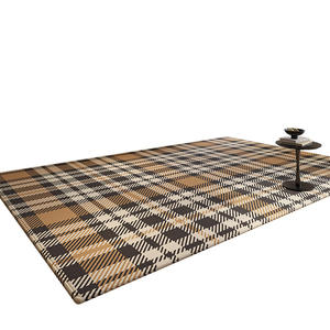 Tapis de sol rectangulaire Sheng Hongxin à rayures géométriques, moderne, pour salon et chambre, résistant aux taches, facile à nettoyer - Product Image 5