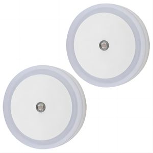 Intelligent détection infrarouge humaine ronde petite veilleuse sans fil LED plug in chevet chambre protection des yeux - Product Image 4