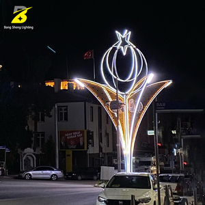 Luz LED Personalizada en Forma de Luna Creciente y Estrella para Monumentos - Escultura <span class=keywords><strong>Grande</strong></span> para Exteriores para Plazas y Espacios Públicos - Product Image 4