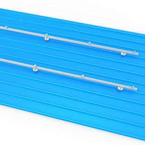 Klip-Lok Système de montage solaire en aluminium à haute rigidité et sans pénétration Supports d'installation pour toit en métal et sol - Product Image 2