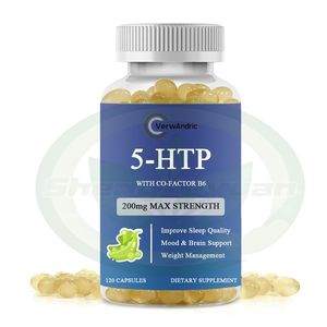 Capsules de gélules 5-HTP de marque privée OEM avec suppléments de vitamine B6 Suppléments de soutien du cerveau et du sommeil pour adultes - Product Image 1